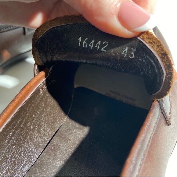 New Cavalli Class by Roberto Cavalli Logo Leather Loafers size 43 - Picture 6 of 10